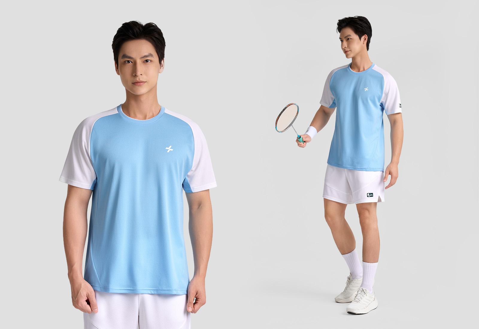 Tshirt cầu lông nam Side Line Smash Energy
