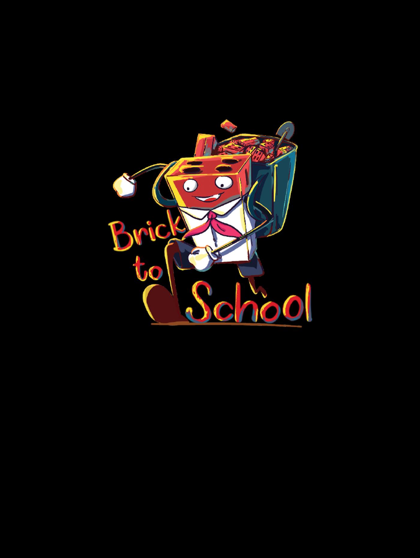 Áo Cotton Care & Share Brick to school - undefined