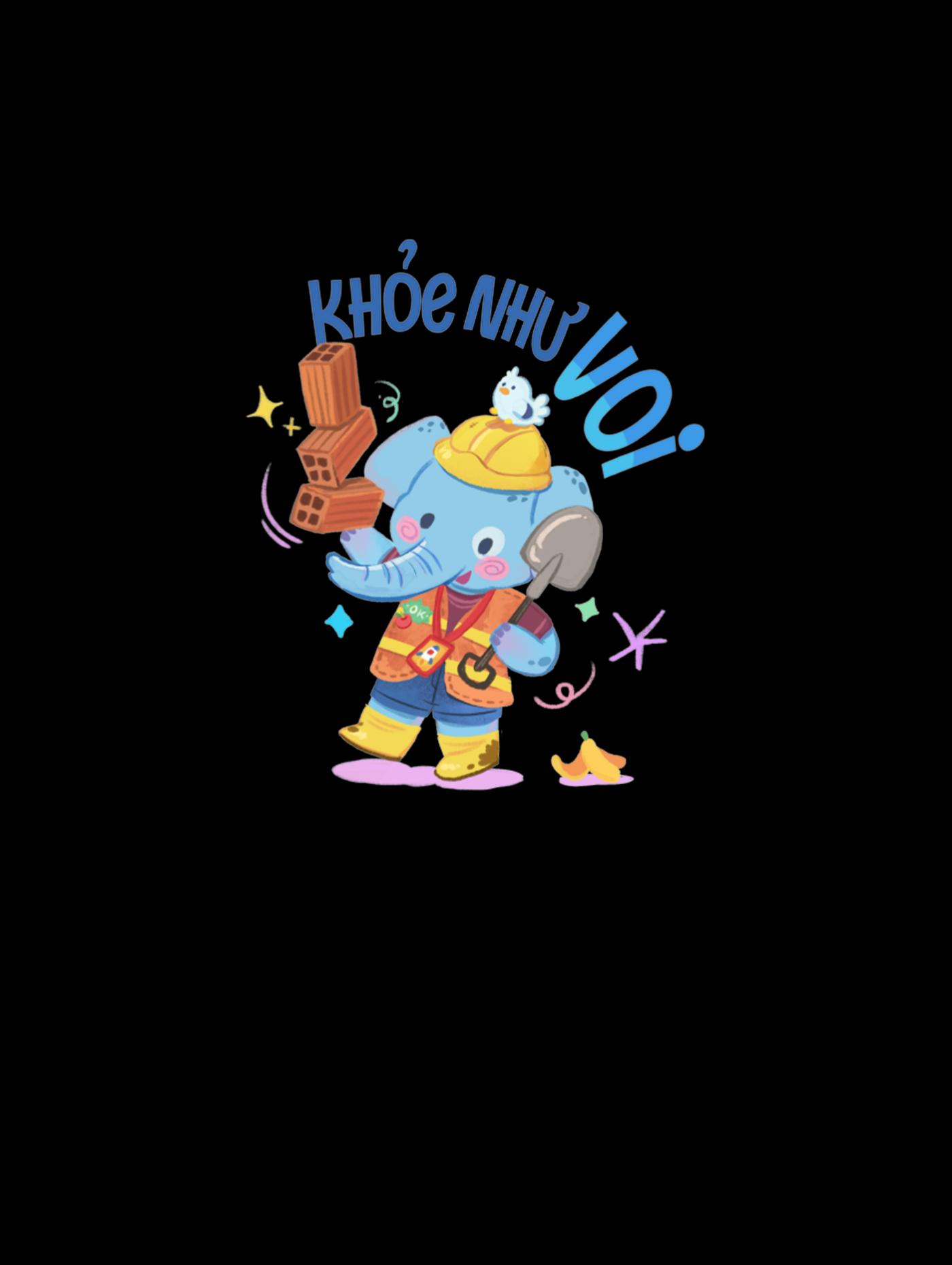 Áo Cotton Care & Share Khỏe như voi - undefined