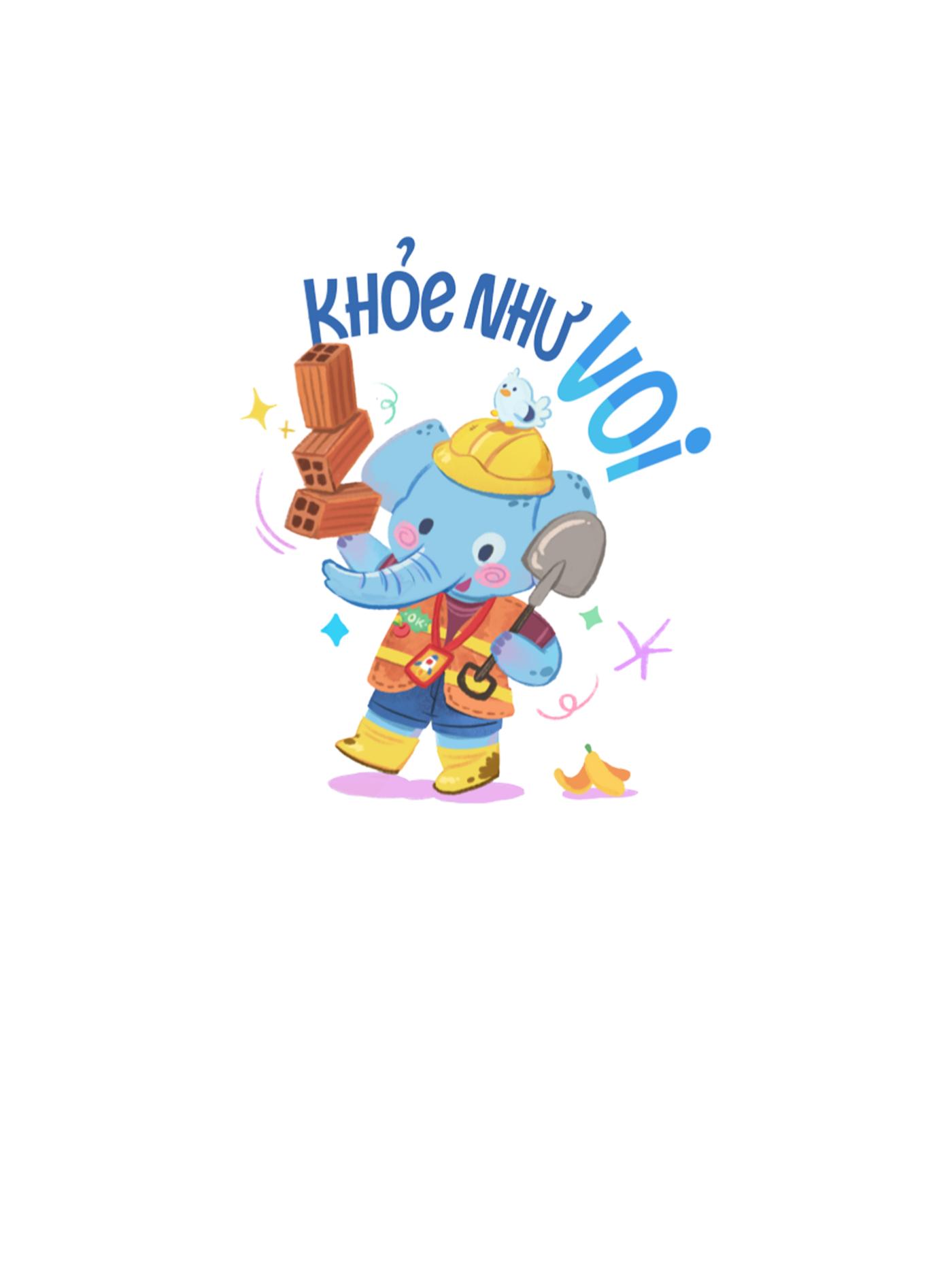 Áo Cotton Care & Share Khỏe như voi - undefined