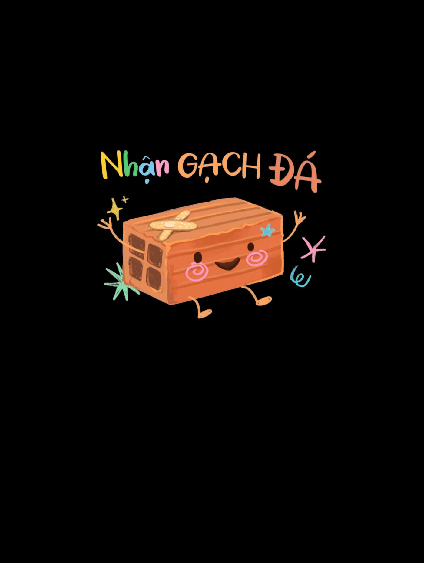 Áo Cotton Care & Share Nhận gạch đá - undefined