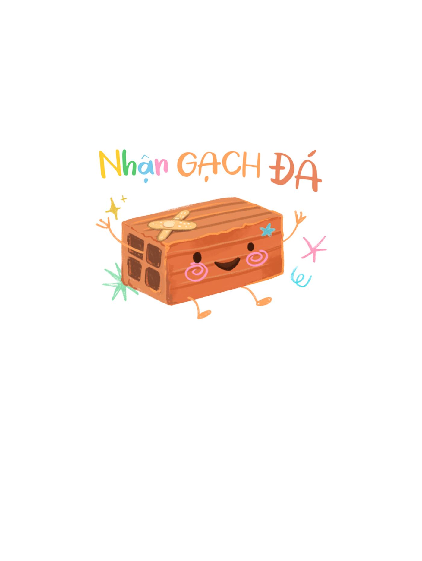 Áo Cotton Care & Share Nhận gạch đá - undefined