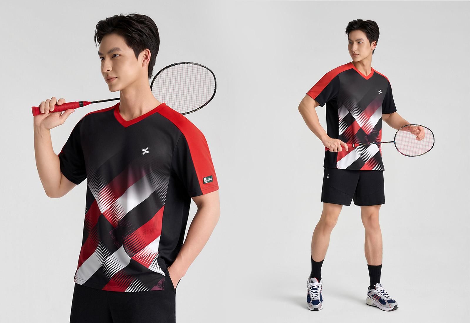 Tshirt cầu lông nam Graphic Slash Smash Energy