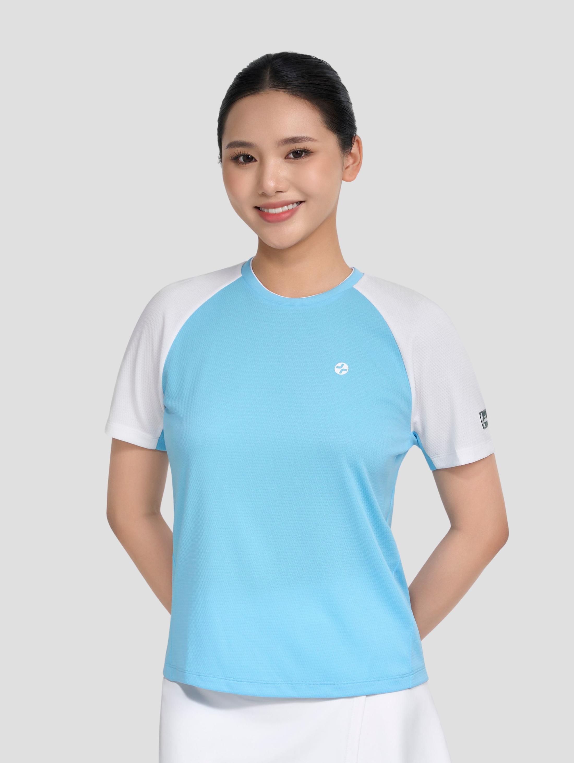 Tshirt cầu lông nữ Side Line Smash Energy - undefined