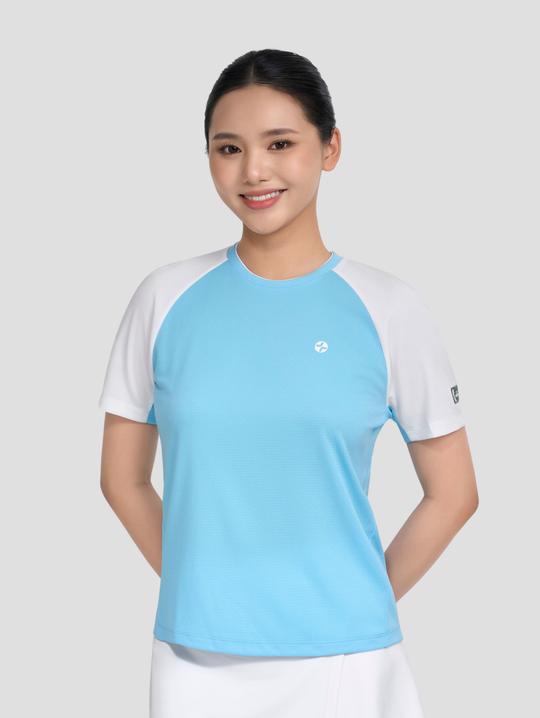 Tshirt cầu lông nữ Side Line Smash Energy - undefined