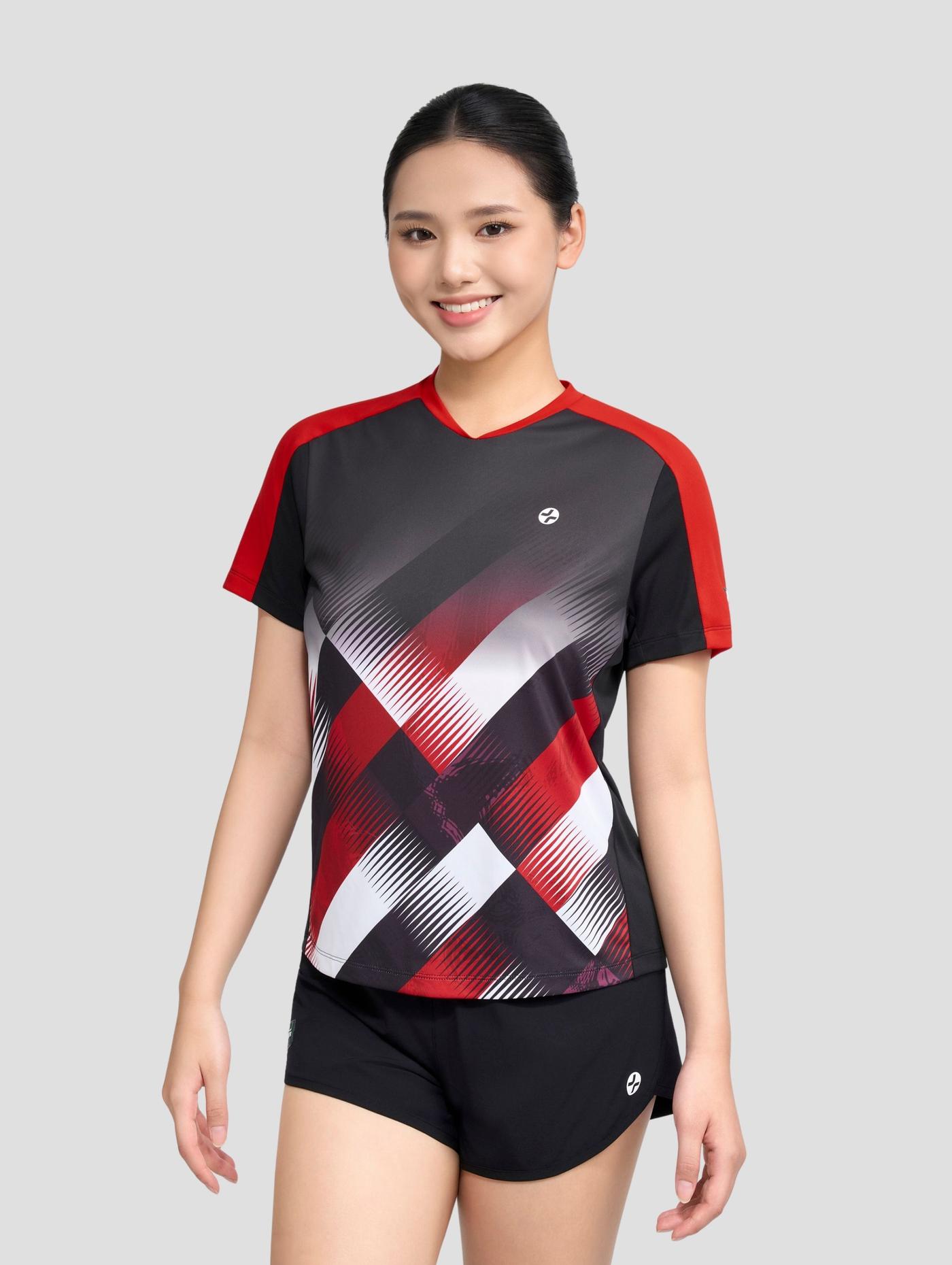 Tshirt cầu lông nữ Graphic Slash Smash Energy - undefined
