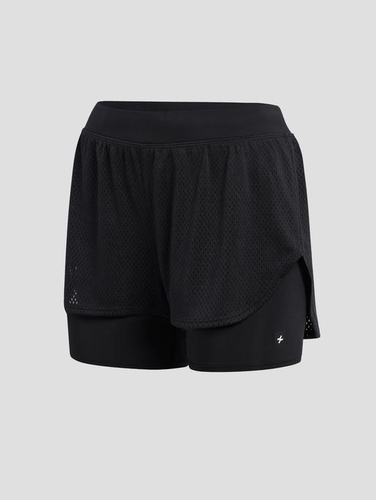Quần shorts thể thao nữ 2 lớp Mesh Essentials - undefined
