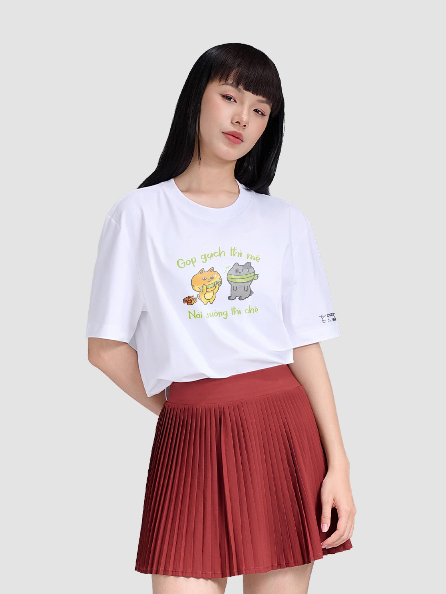Áo Cotton Care & Share Góp gạch thì mê - undefined