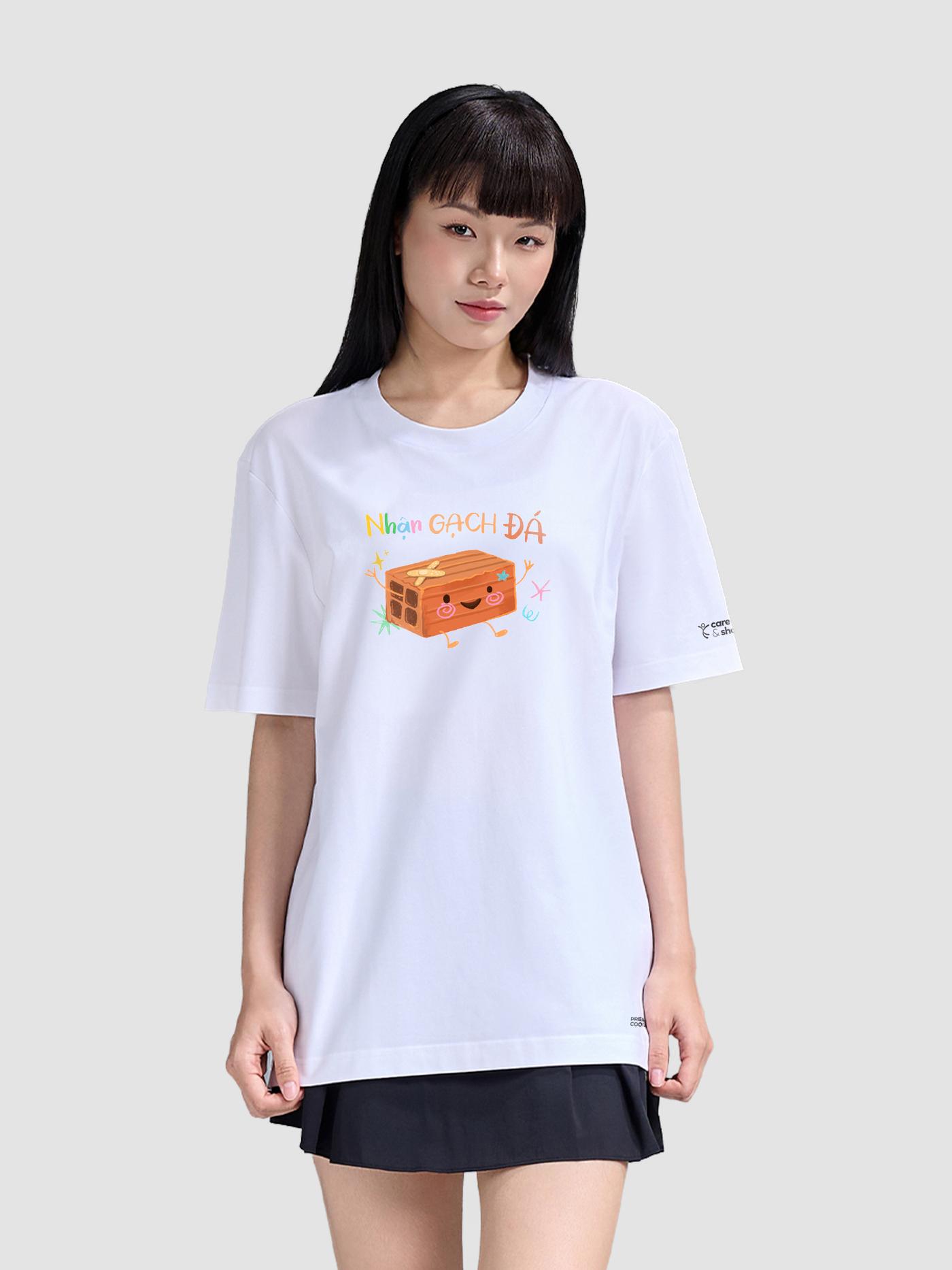 Áo Cotton Care & Share Nhận gạch đá - undefined