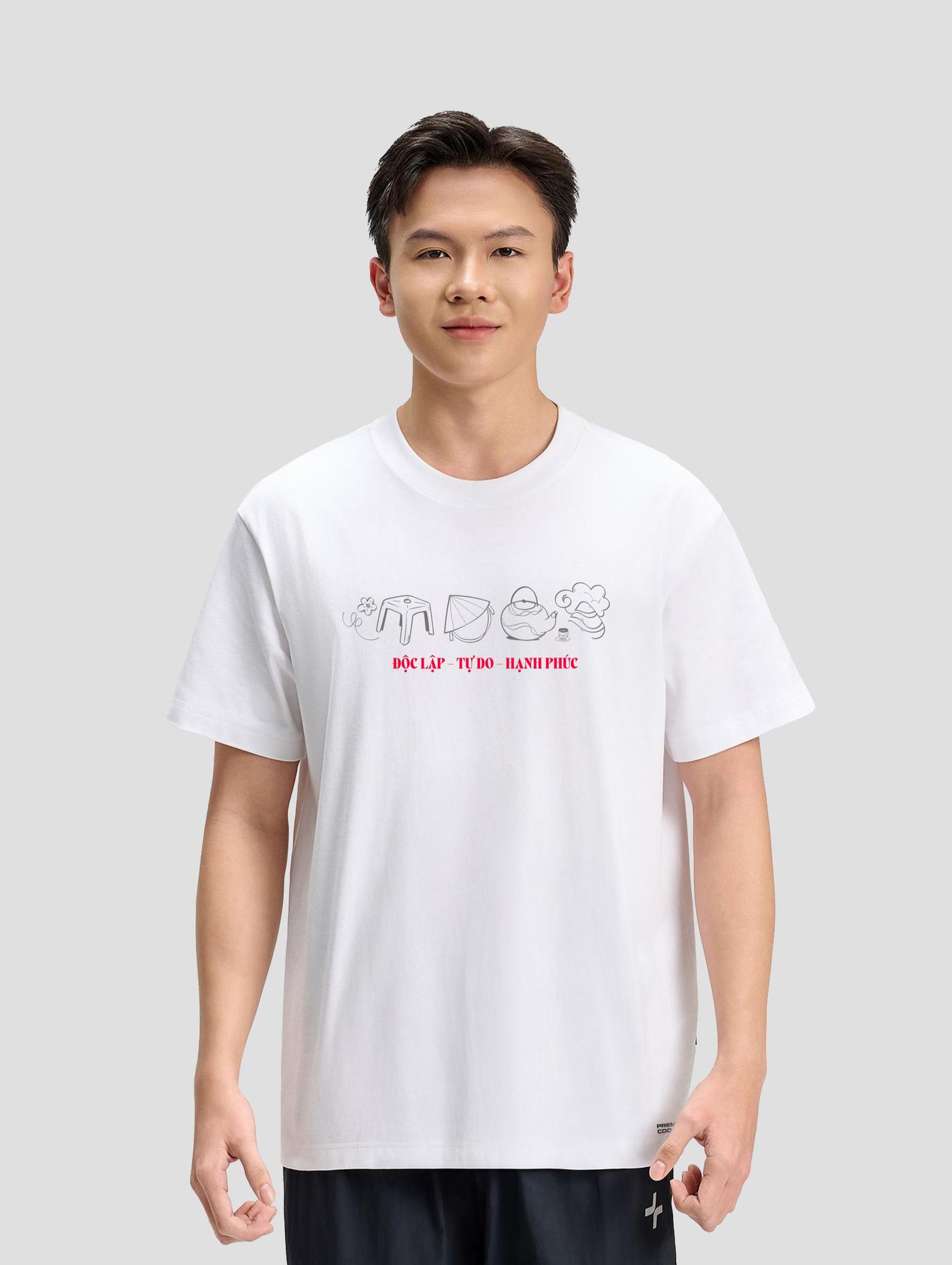 Áo Cotton Compact Độc lập Tự do Hạnh phúc - undefined