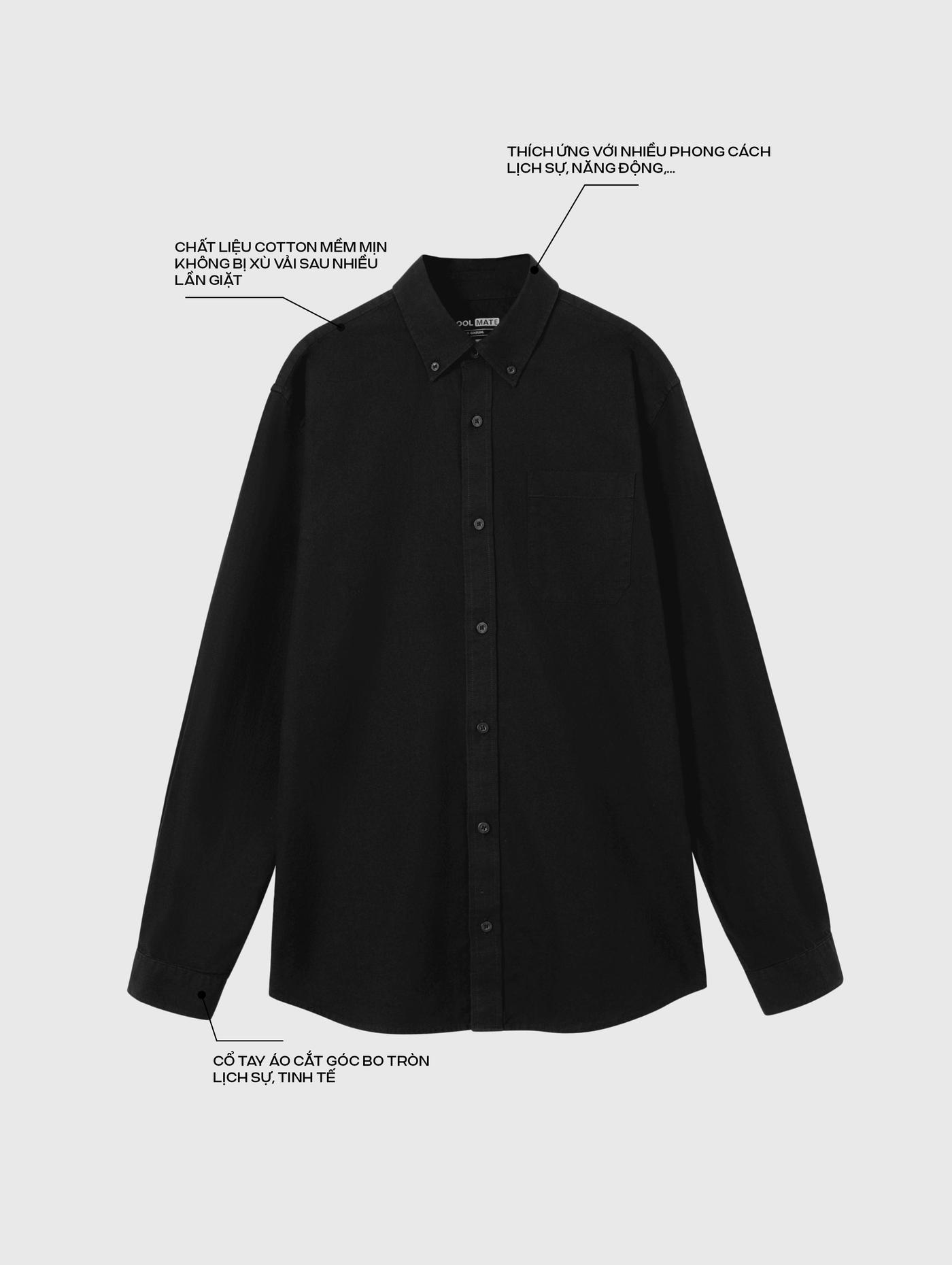 Áo Sơ Mi Dài Tay Essentials Cotton - undefined