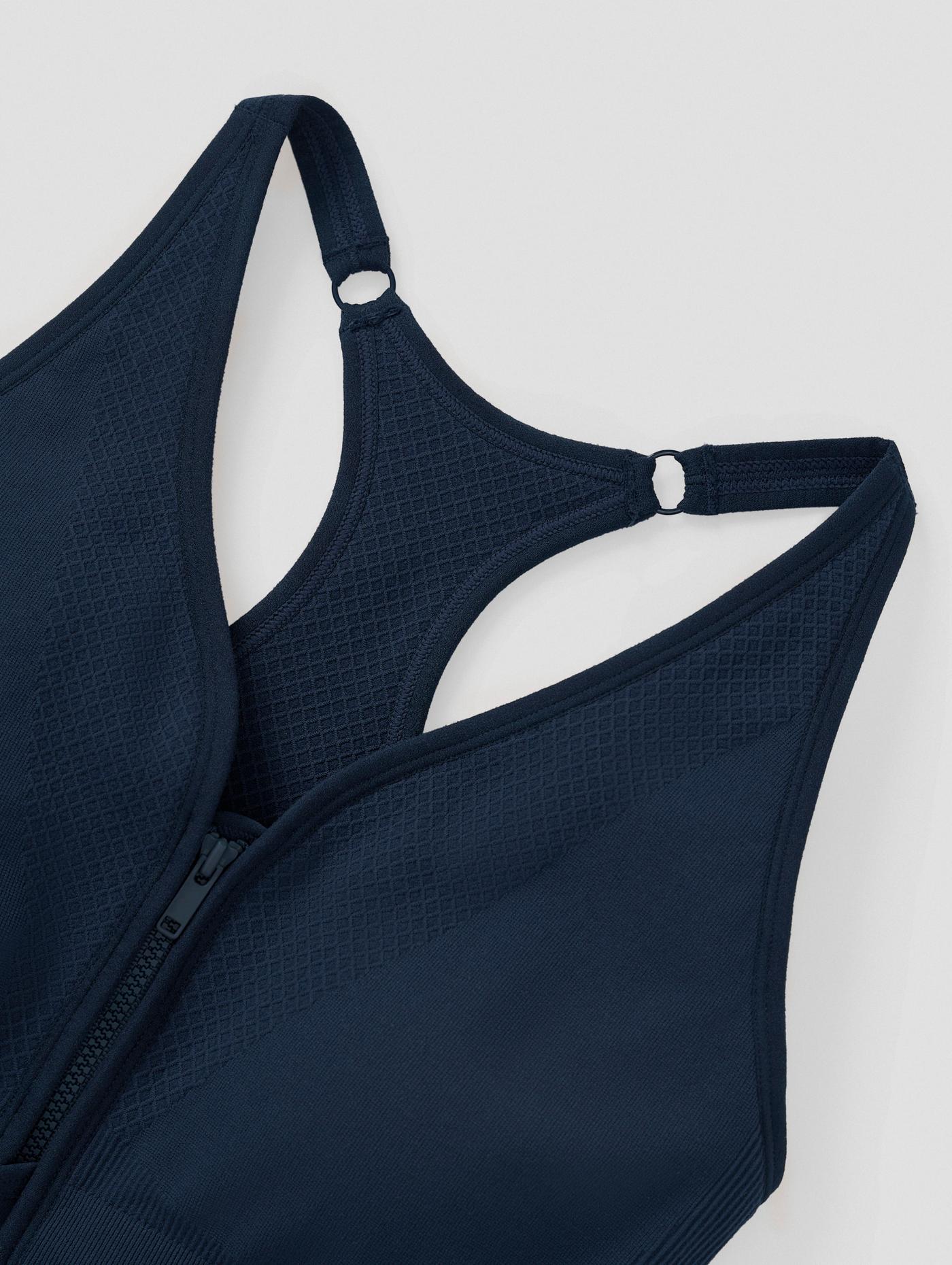 Áo bra thể thao nữ Seamless khoá kéo - undefined