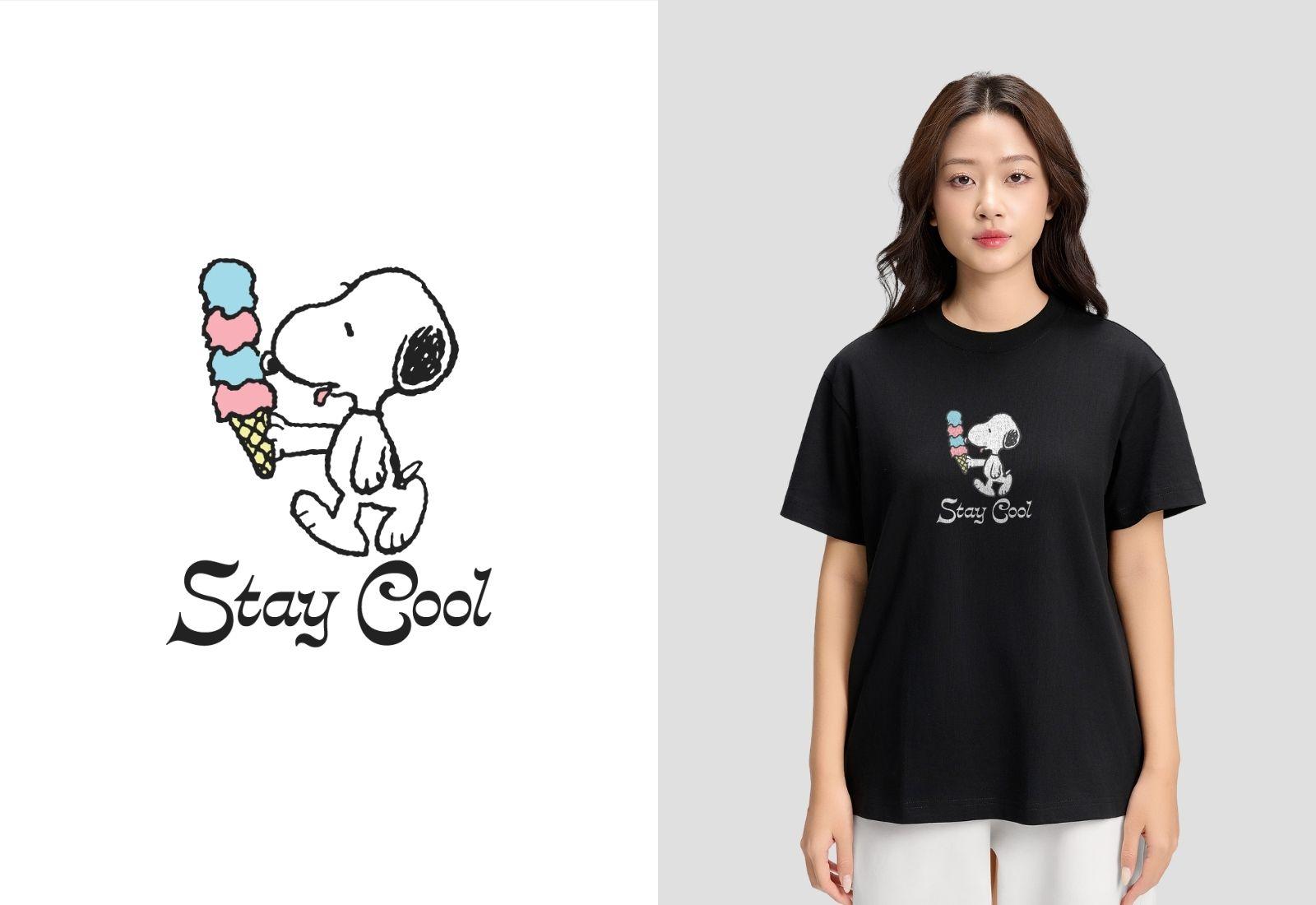 Áo Cotton 220gsm Peanuts Stay Cool