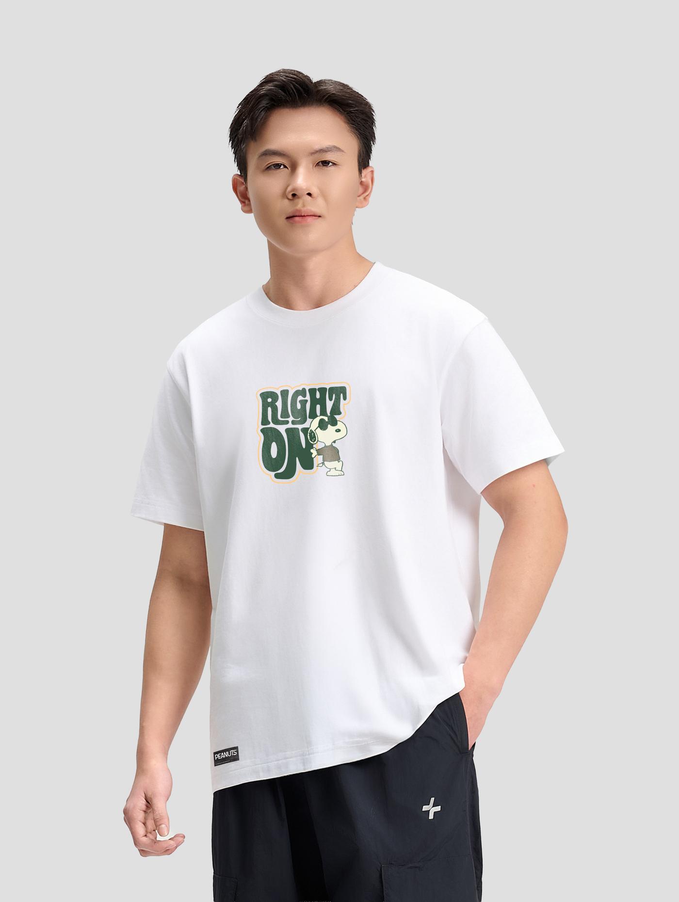 Áo Cotton 220gsm Peanuts Right On - undefined