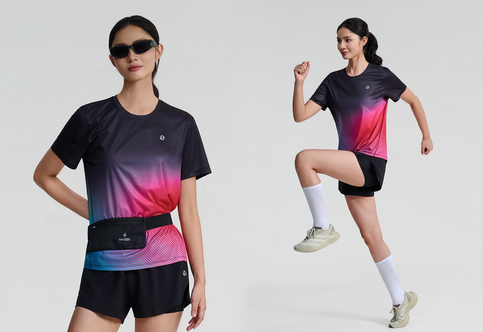Tshirt chạy bộ nữ AirRush Gradient 