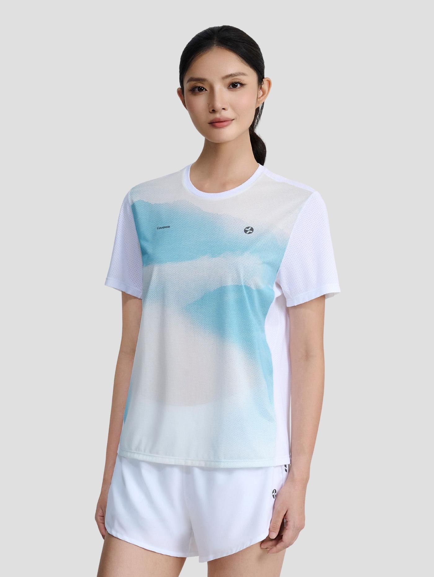 Tshirt chạy bộ nữ cloud fade Exdry advance motion - undefined