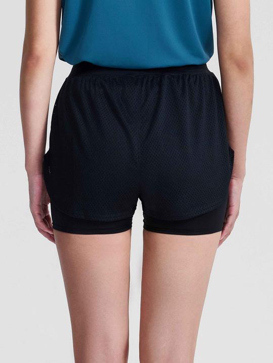 Quần shorts thể thao nữ 2 lớp Mesh Essentials - undefined