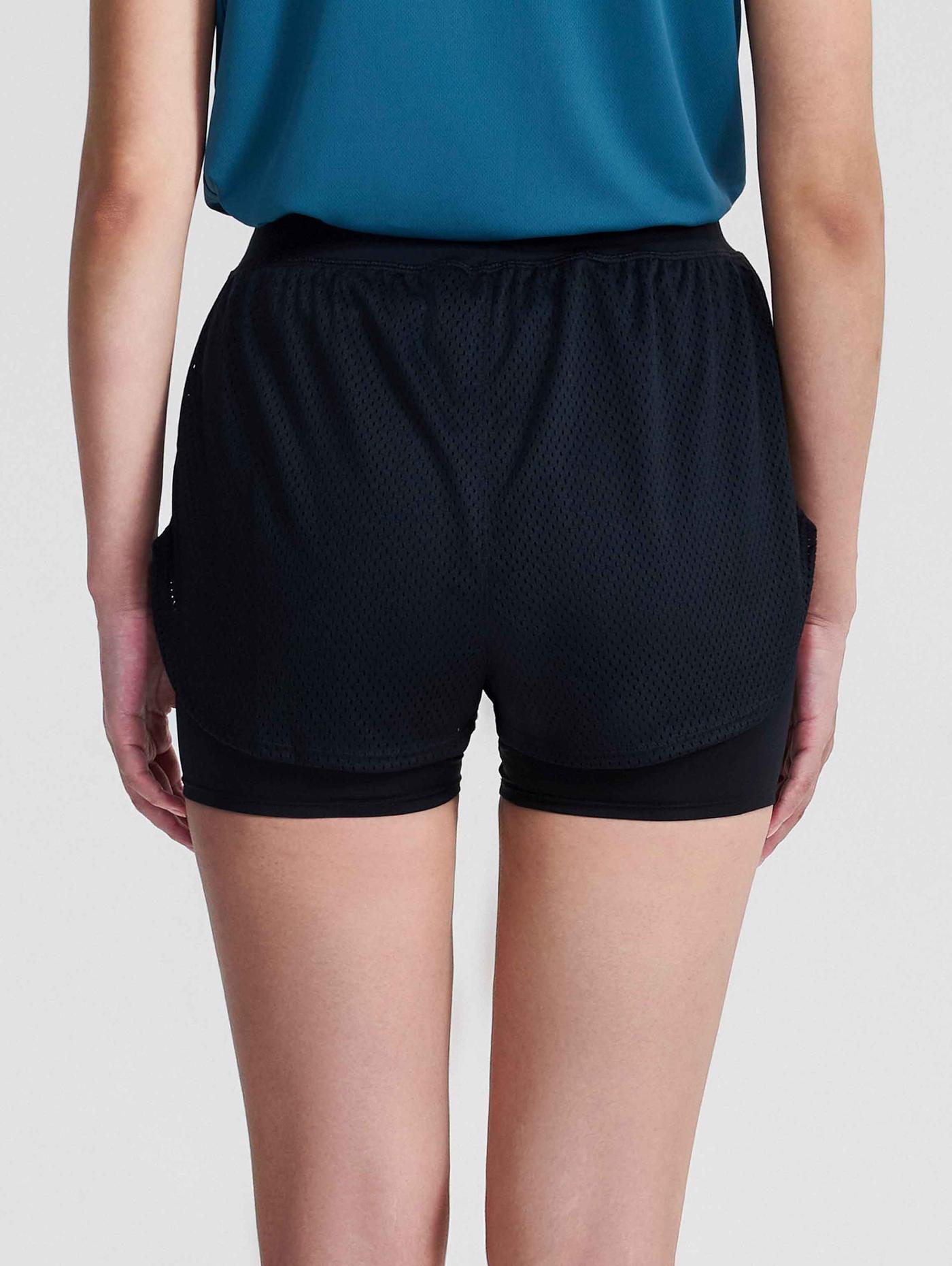 Quần shorts thể thao nữ 2 lớp Mesh Essentials - undefined