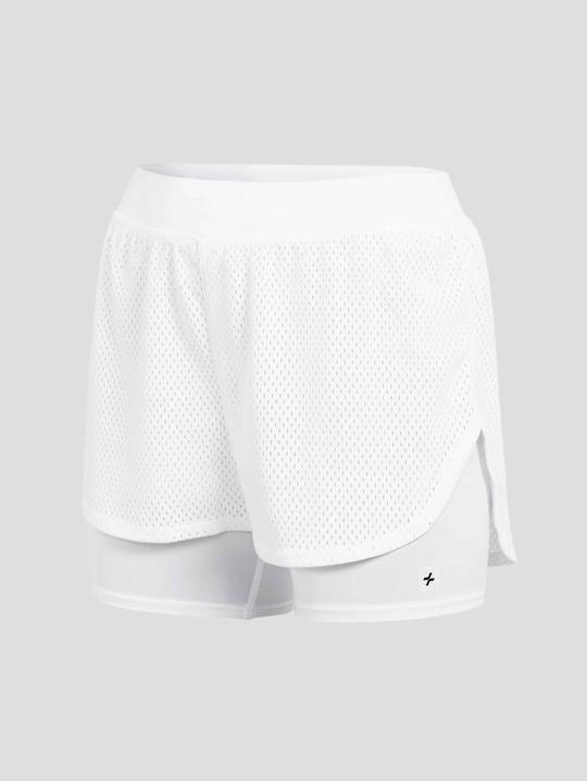 Quần shorts thể thao nữ 2 lớp Mesh Essentials - undefined