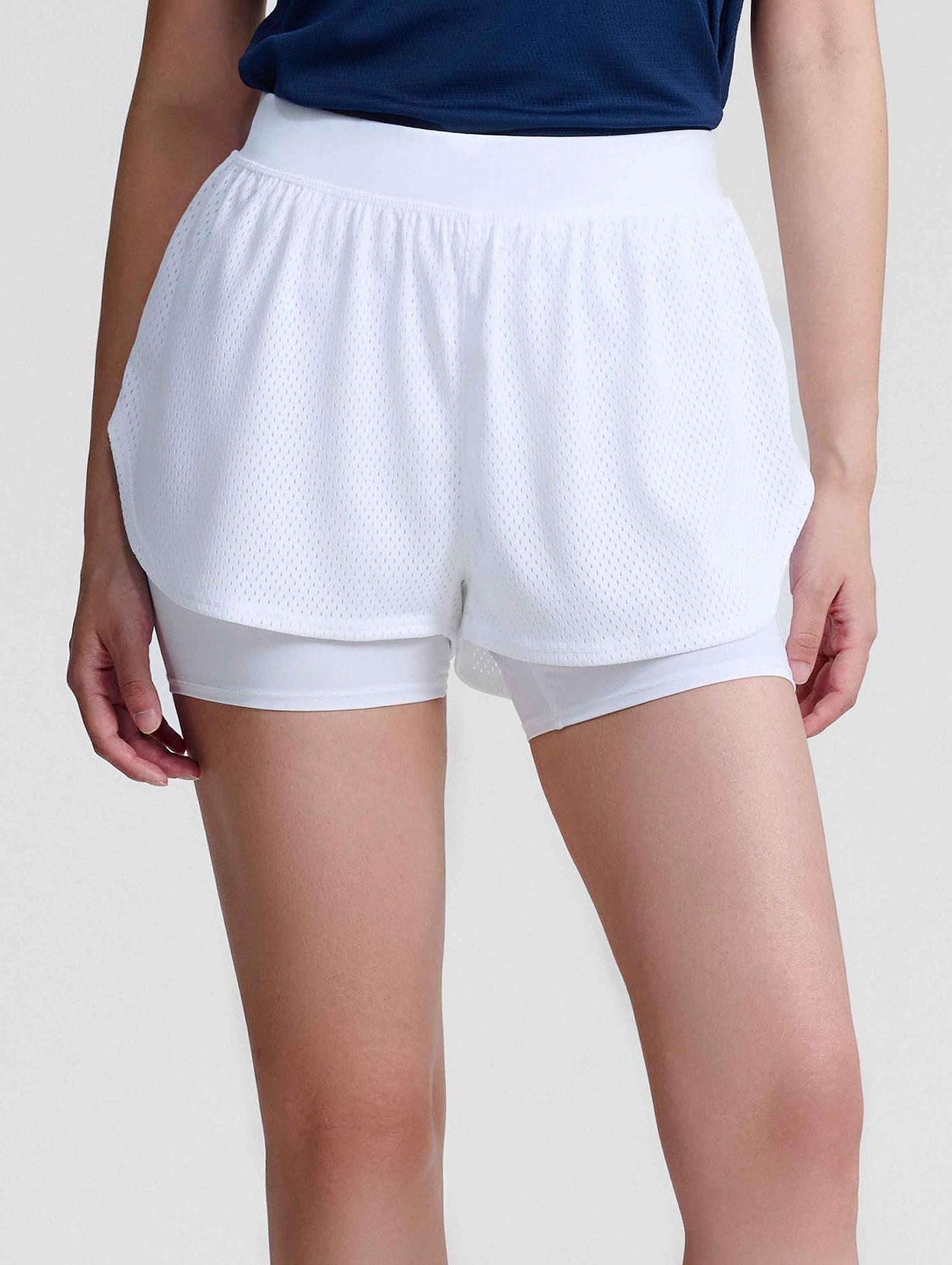 Quần shorts thể thao nữ 2 lớp Mesh Essentials - undefined