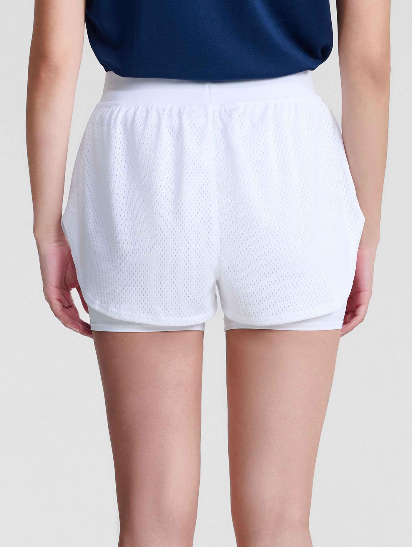 Quần shorts thể thao nữ 2 lớp Mesh Essentials - undefined