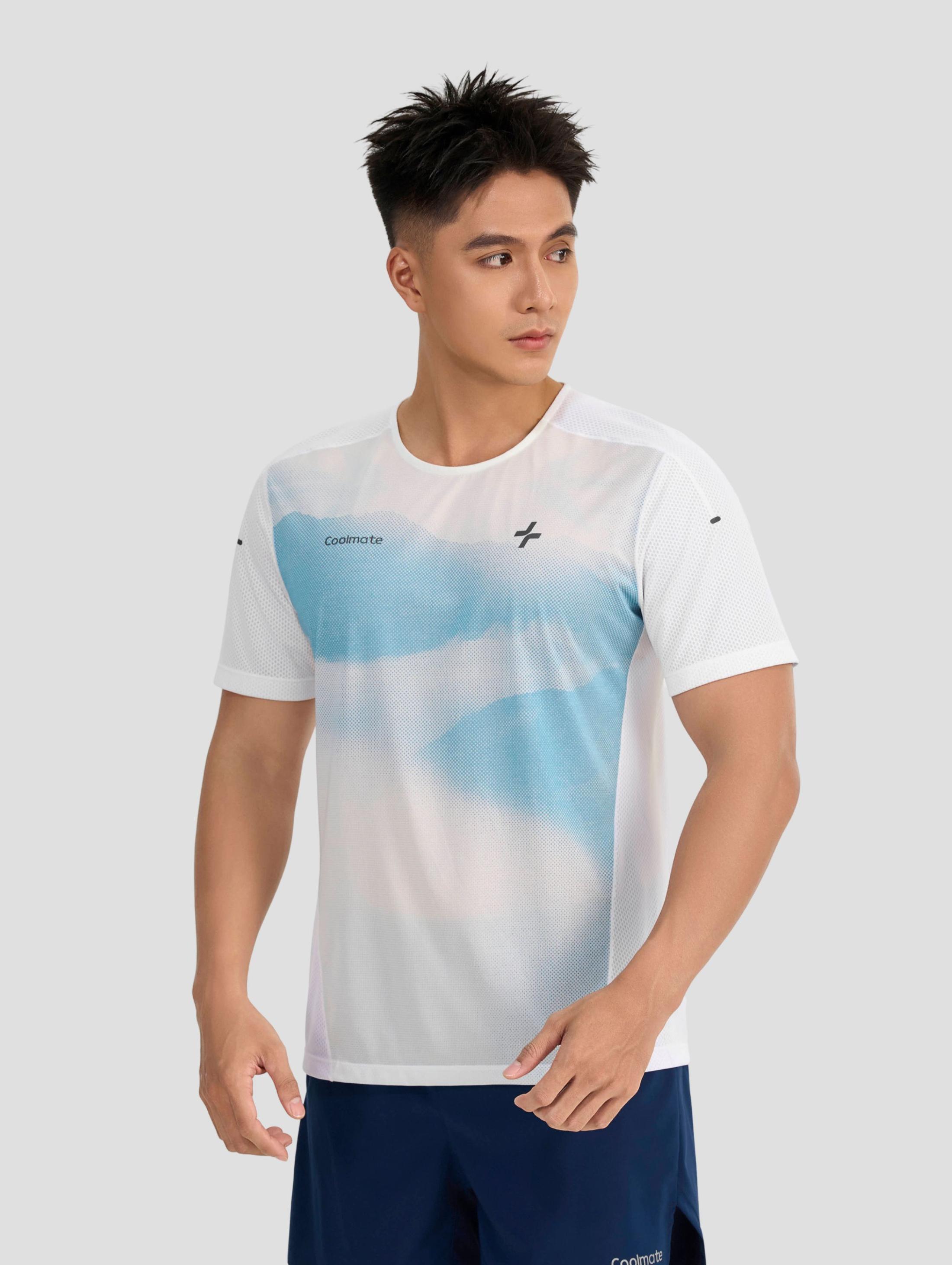 Tshirt chạy bộ nam Aurora Blur Exdry Advance Motion - undefined