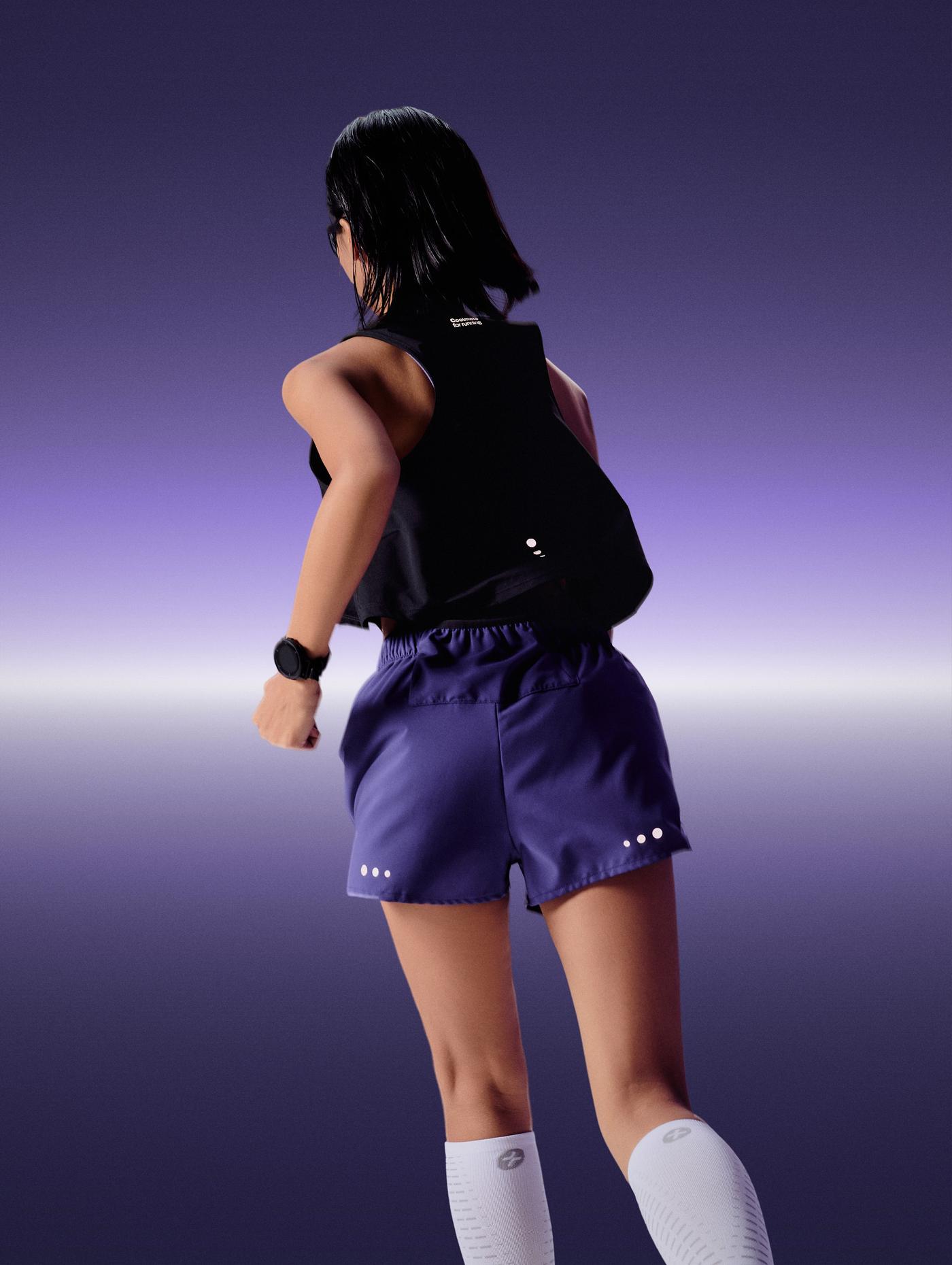 "Run Safe In The Dark" Áo tanktop chạy bộ nữ 360Reflect™ - undefined