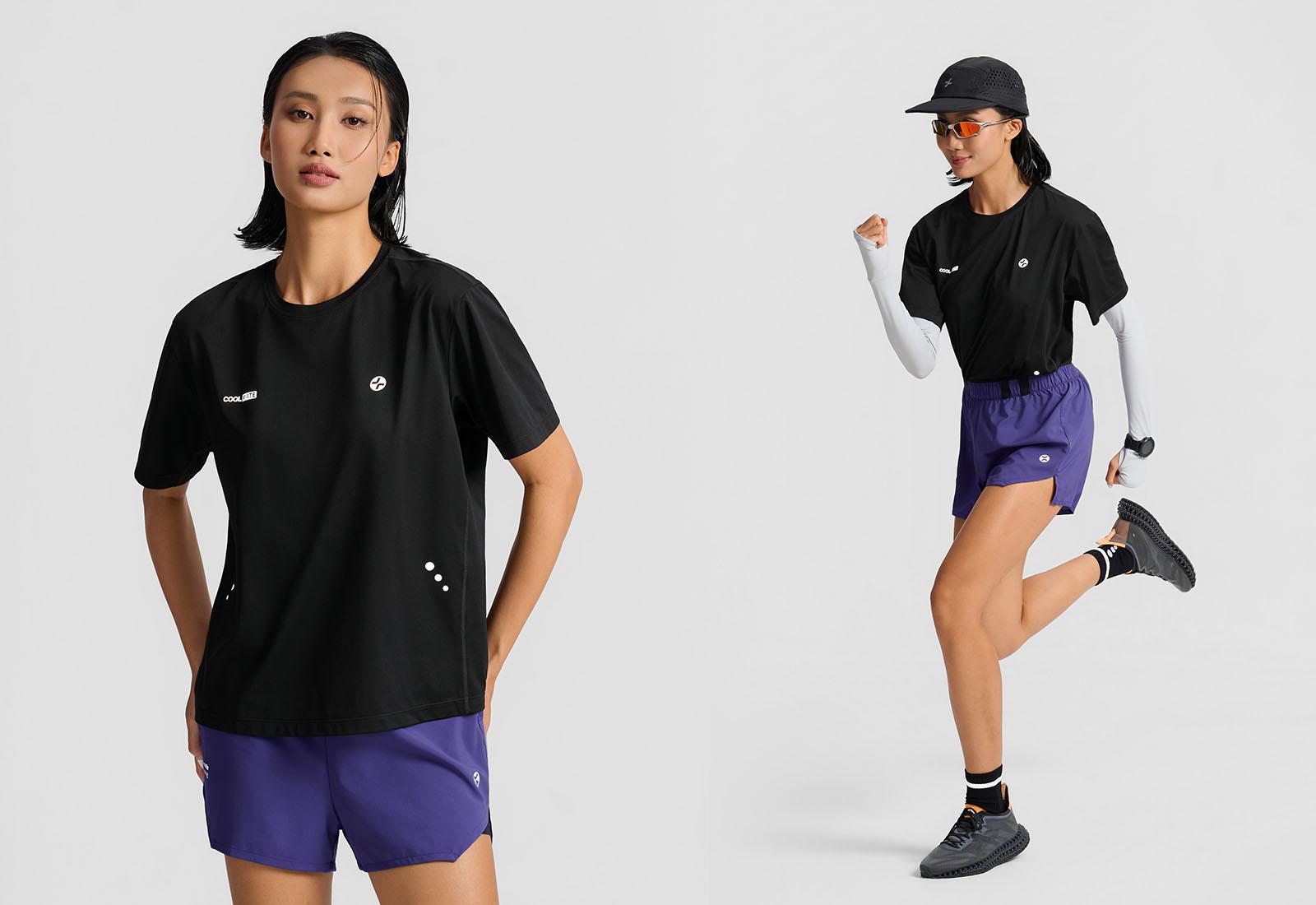 Áo tshirt chạy bộ nữ 360Reflect™ "Run Safe In The Dark"