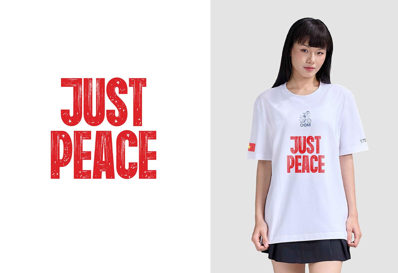 Áo thun Cotton Care & Share GOM Project Just Peace