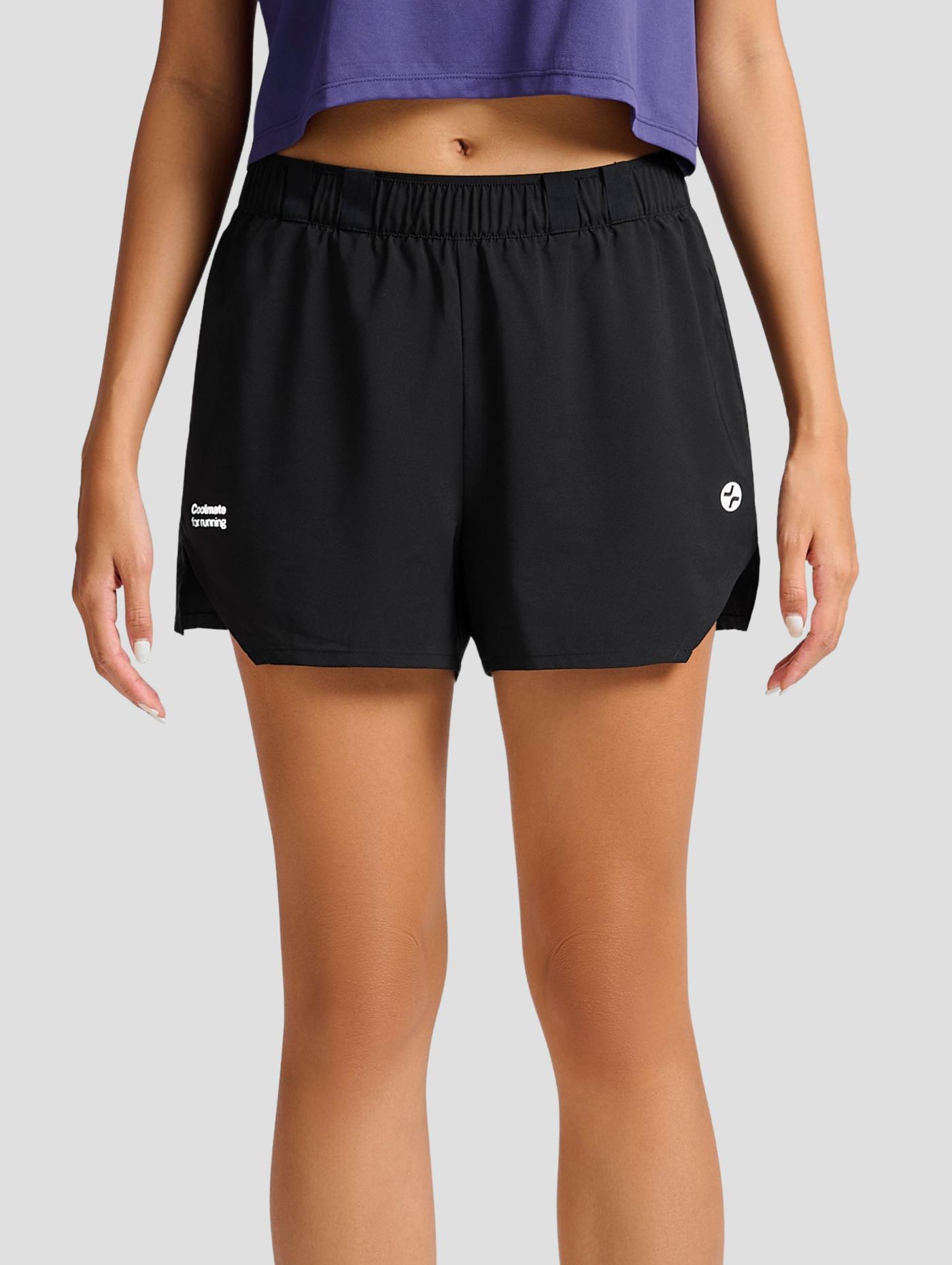 "Run Safe In The Dark" Quần shorts chạy bộ nữ 2 lớp 3IN 360Reflect™ - undefined