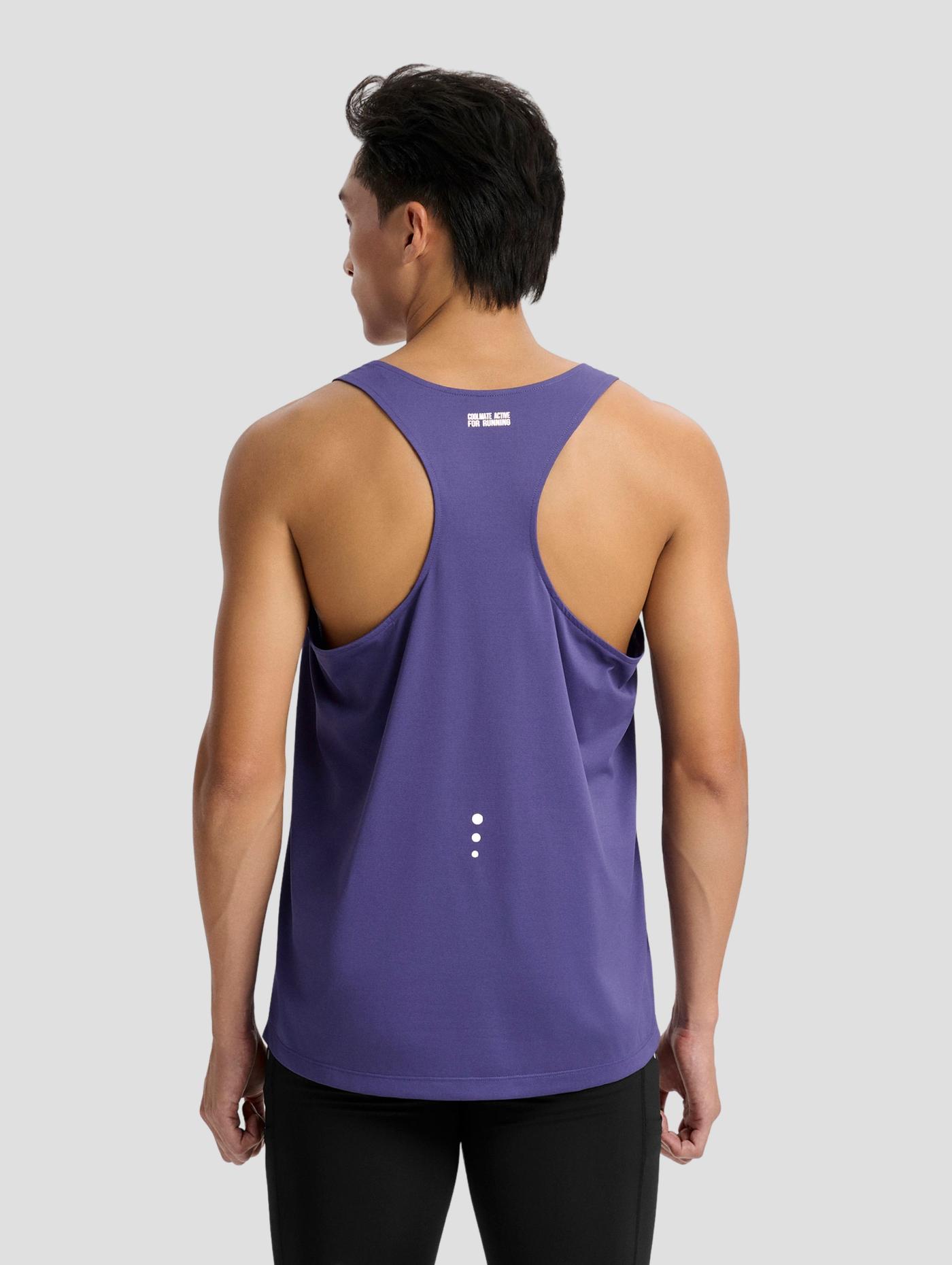 "Run Safe In The Dark" Áo tanktop chạy bộ nam 360Reflect™ - undefined