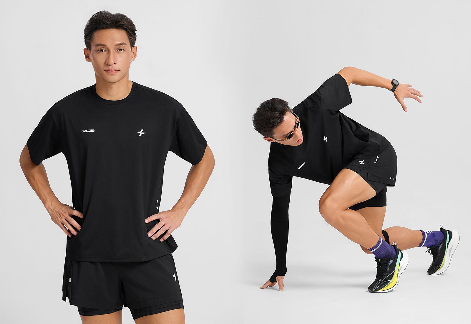 Áo tshirt relax chạy bộ nam 360Reflect™ "Run Safe In The Dark"