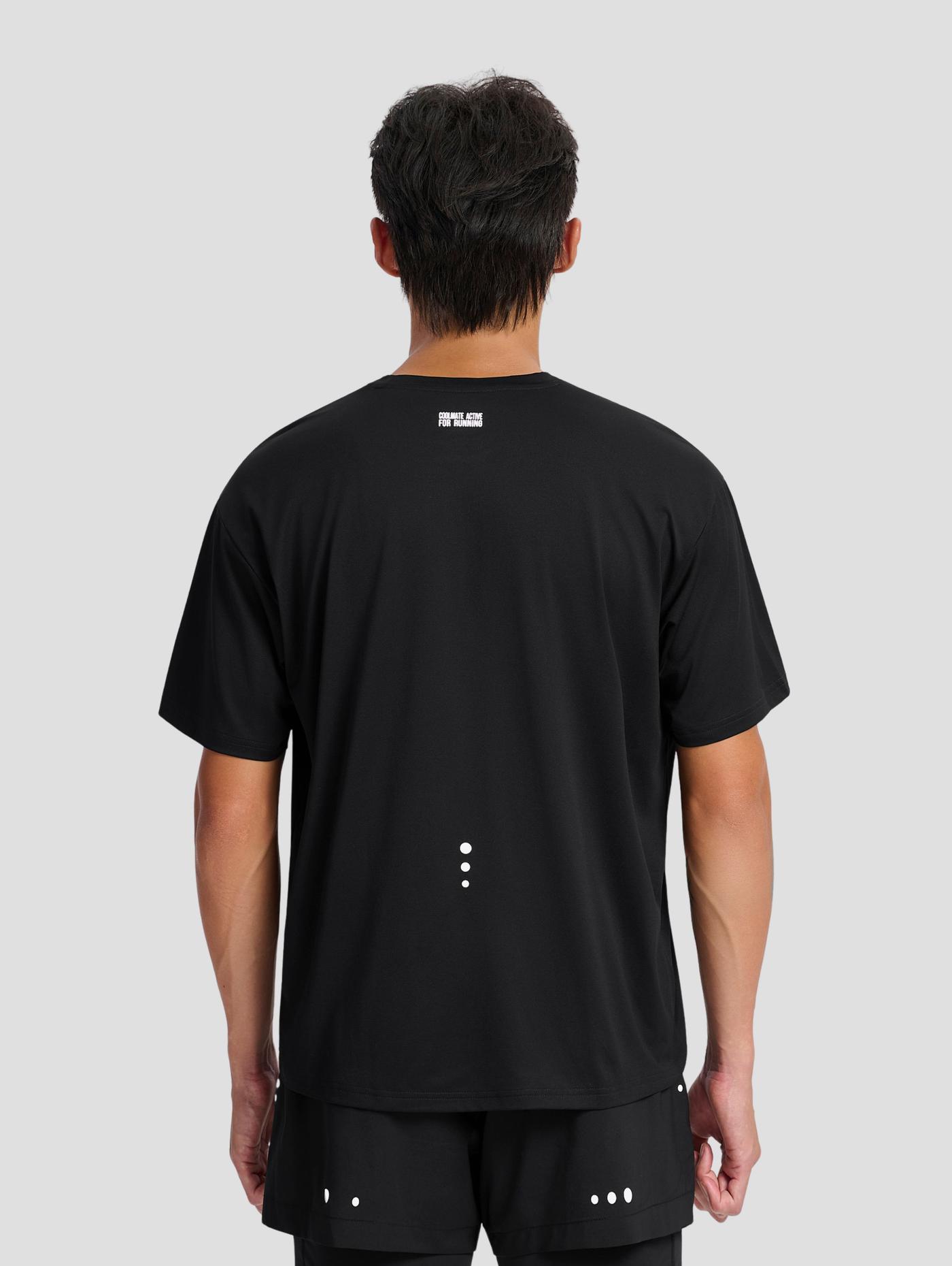 "Run Safe In The Dark" Áo tshirt relax chạy bộ nam 360Reflect™ - undefined