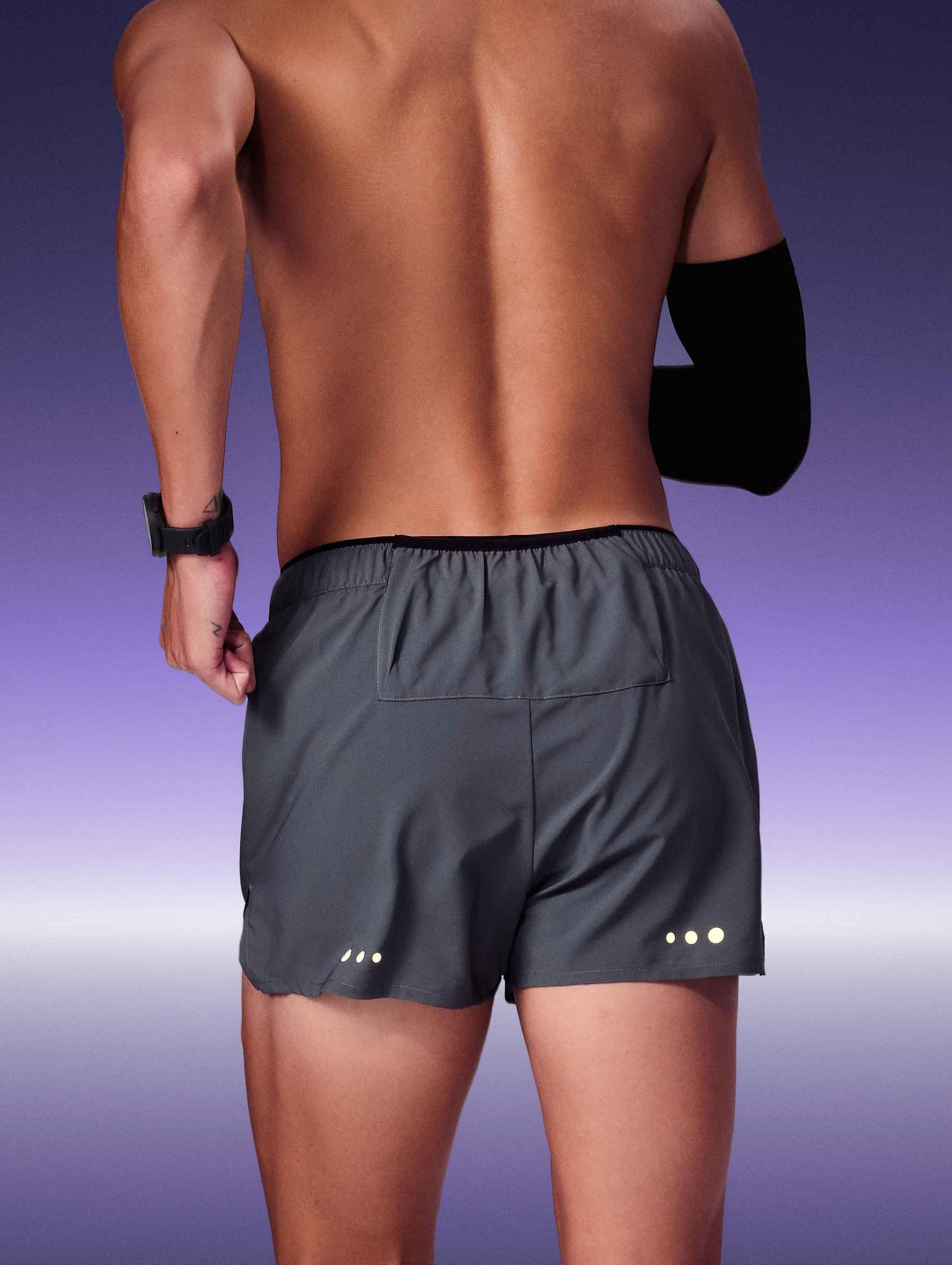 Quần shorts chạy bộ nam 2 lớp 3IN 360Reflect™ "Run Safe In The Dark" - undefined