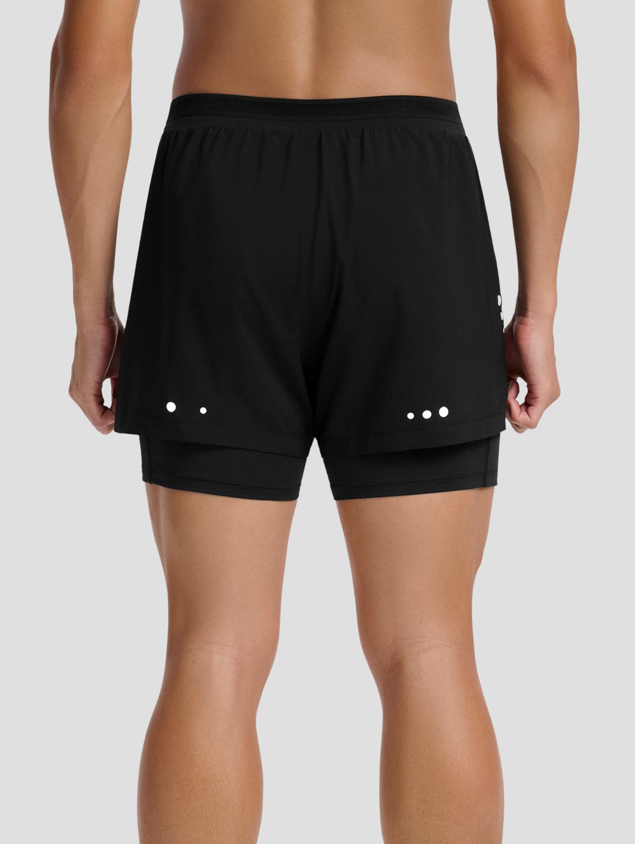 Quần shorts chạy bộ nam 2 lớp long liner 360Reflect™ "Run Safe In The Dark" - undefined