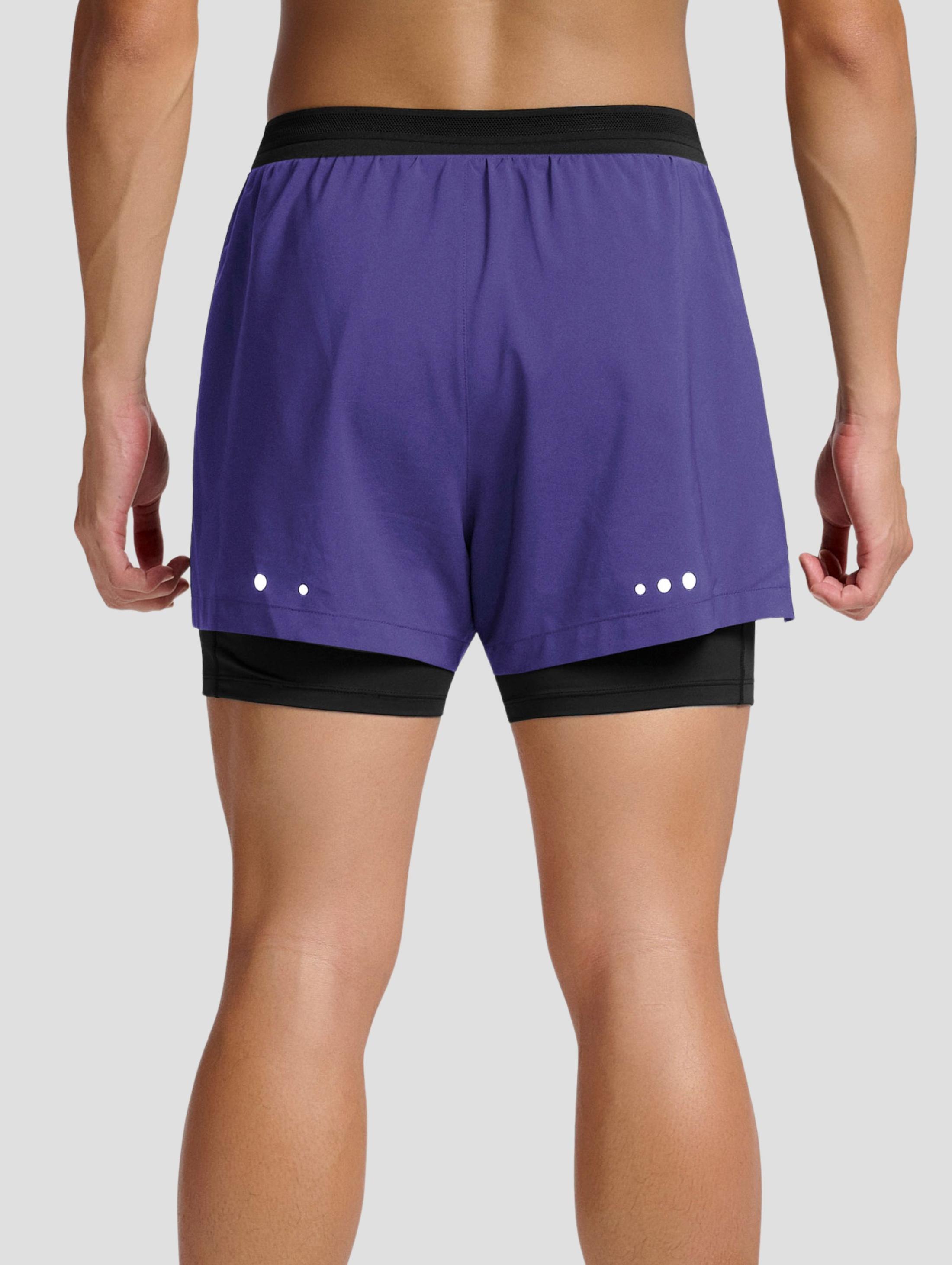 Quần shorts chạy bộ nam 2 lớp long liner 360Reflect™ "Run Safe In The Dark" - undefined