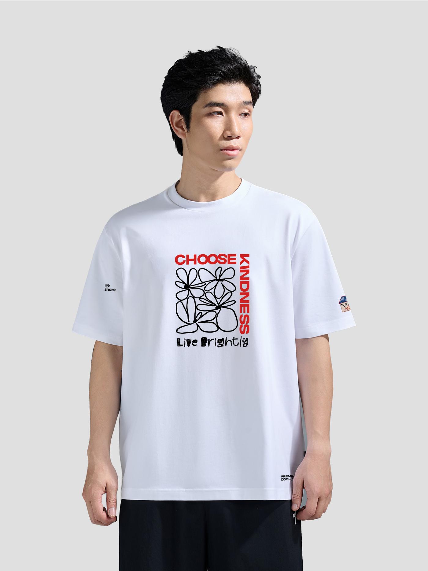 Áo thun Cotton Care & Share VỤN Art Choose Kindness Live Brightly [ 100% doanh thu ủng hộ Vụn Art ] - undefined