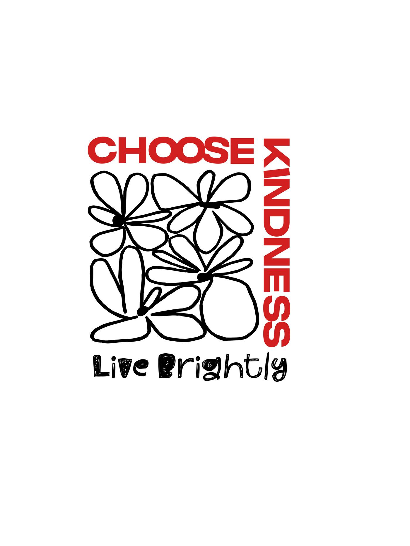 Áo thun Cotton Care & Share VỤN Art Choose Kindness Live Brightly [ 100% doanh thu ủng hộ Vụn Art ] - undefined