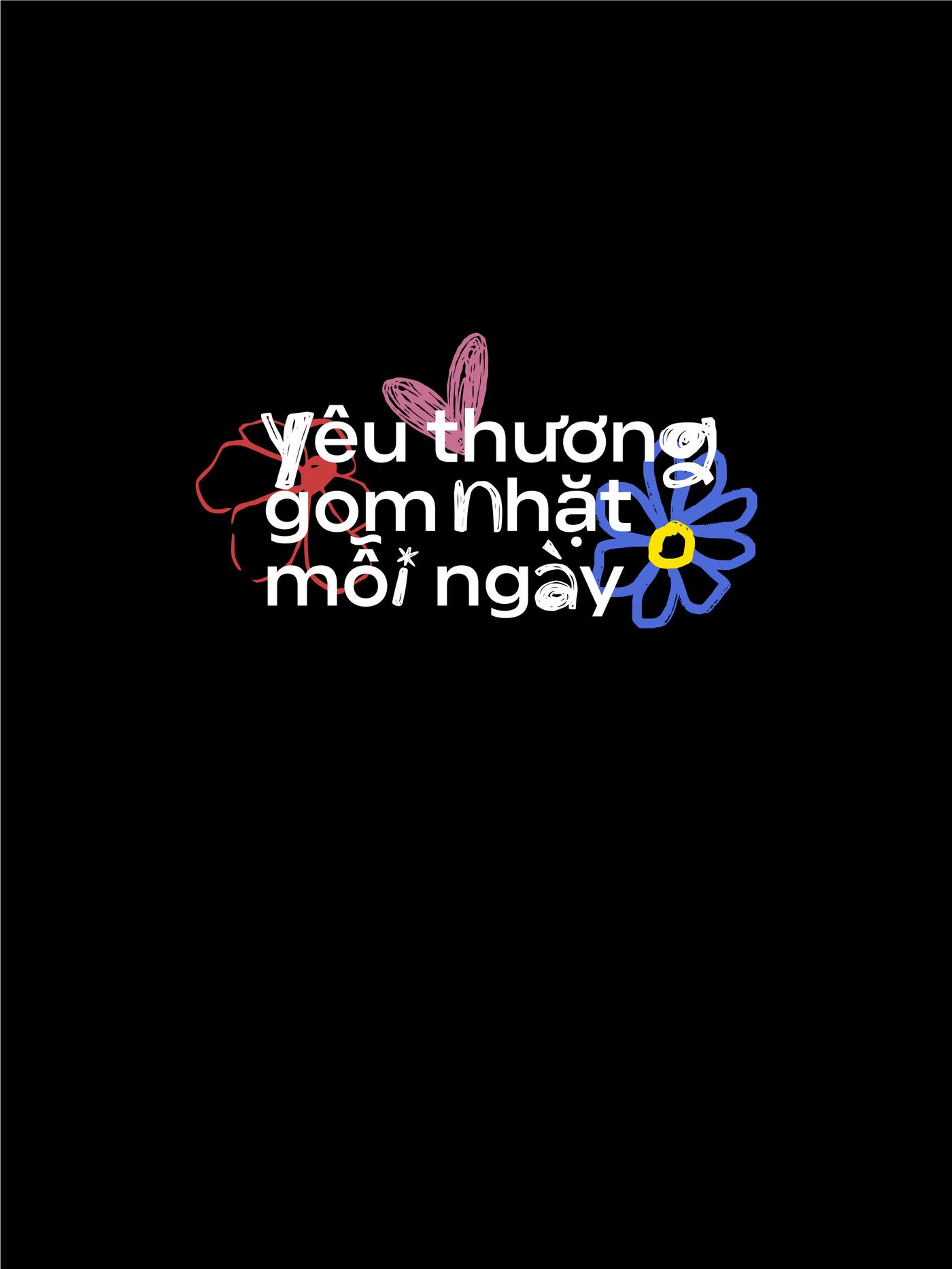 Áo thun Cotton Care & Share VỤN Art Yêu Thương Gom Nhặt Mỗi Ngày [ 100% doanh thu ủng hộ Vụn Art ] - undefined