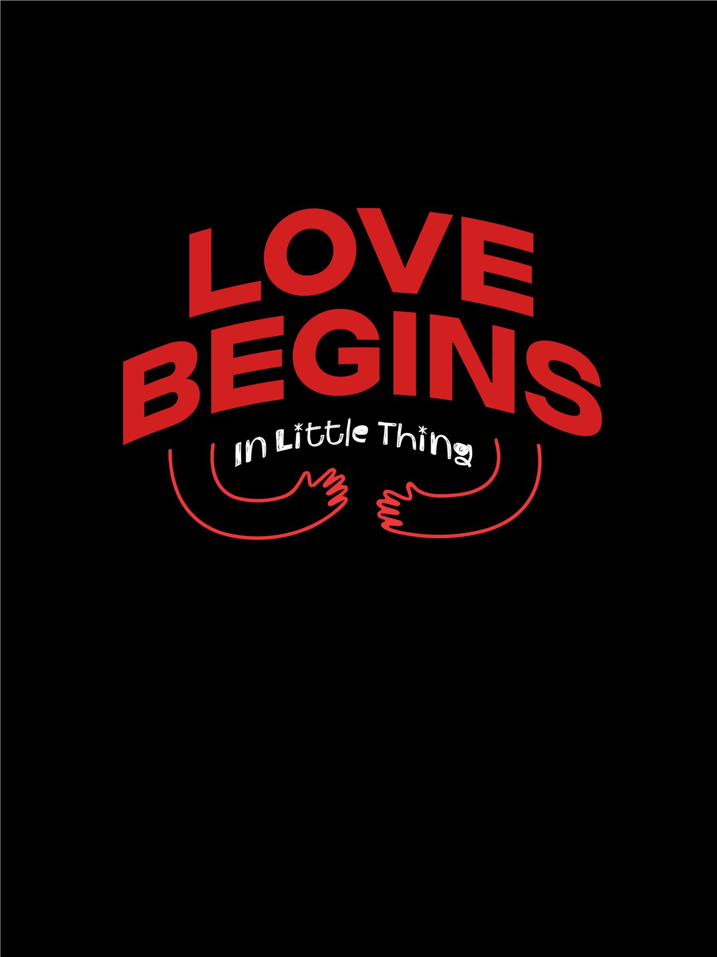 Áo thun Cotton Care & Share VỤN Art Love Begins In Little Things [ 100% doanh thu ủng hộ Vụn Art ] - undefined