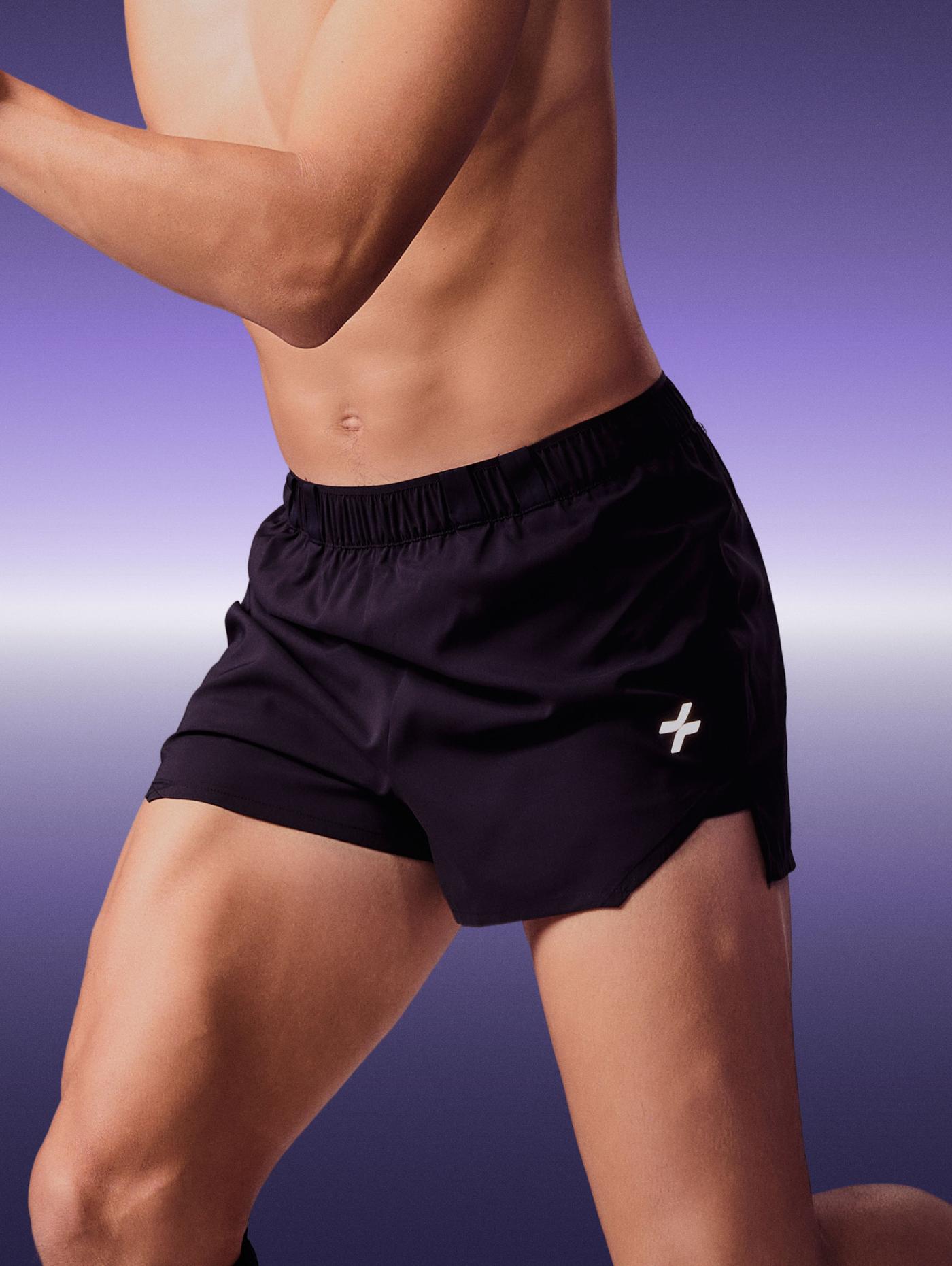 "Run Safe In The Dark" Quần shorts chạy bộ nam 2 lớp 3IN 360Reflect™ - undefined