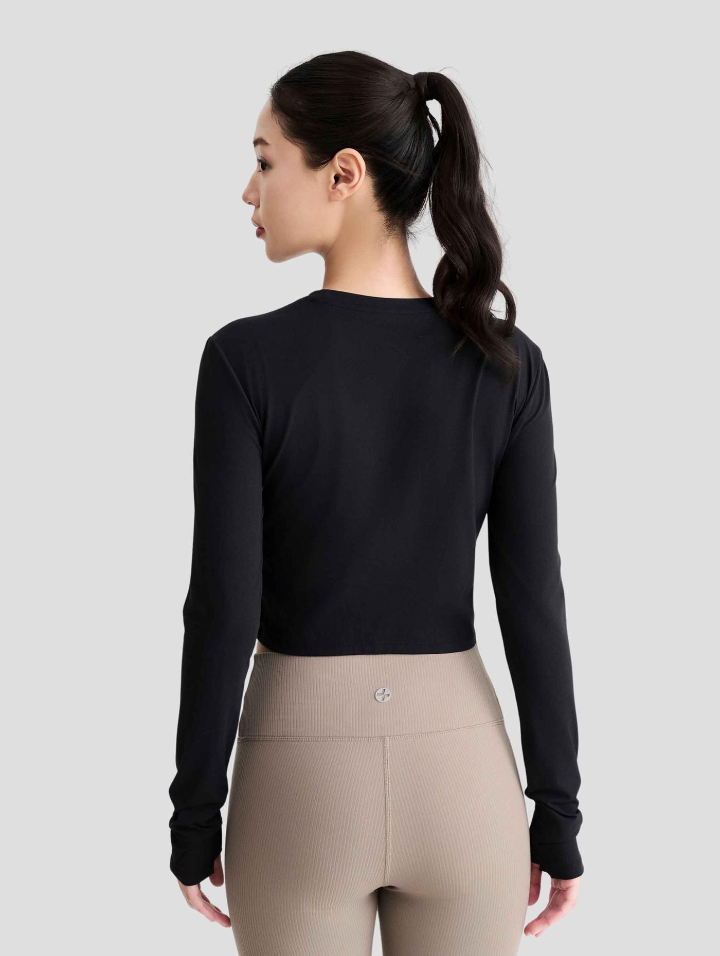 Áo dài tay thể thao nữ Croptop Flex - undefined