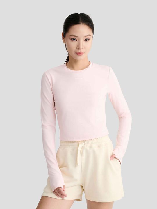Áo dài tay thể thao nữ Croptop Flex - undefined