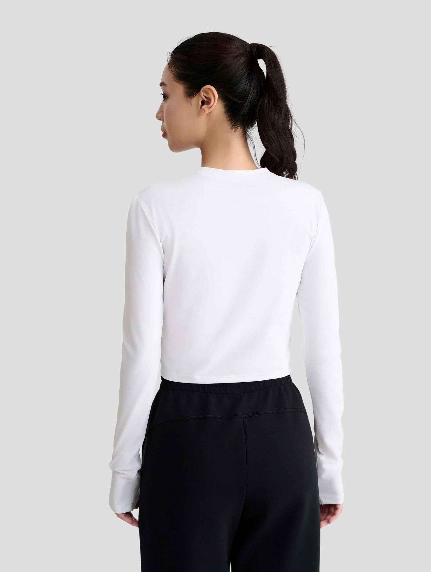 Áo dài tay thể thao nữ Croptop Flex - undefined