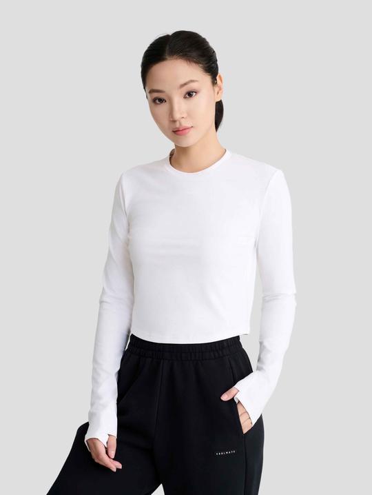 Áo dài tay thể thao nữ Croptop Flex - undefined