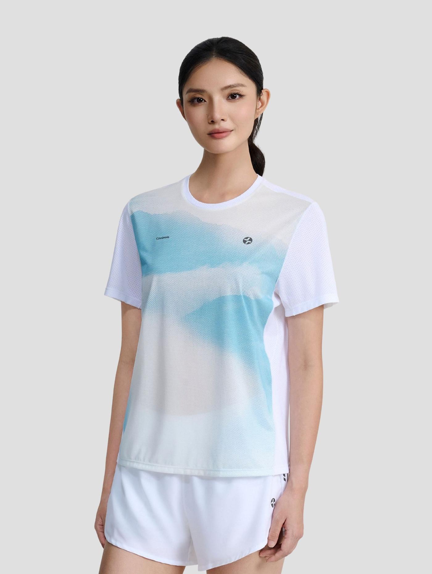 Tshirt chạy bộ nữ cloud fade Exdry advance motion - undefined