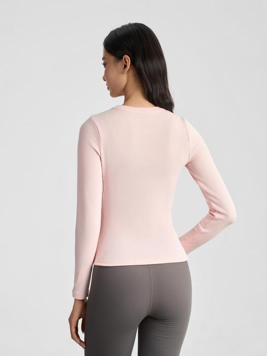 Áo dài tay thể thao nữ Comfort ribbed - undefined