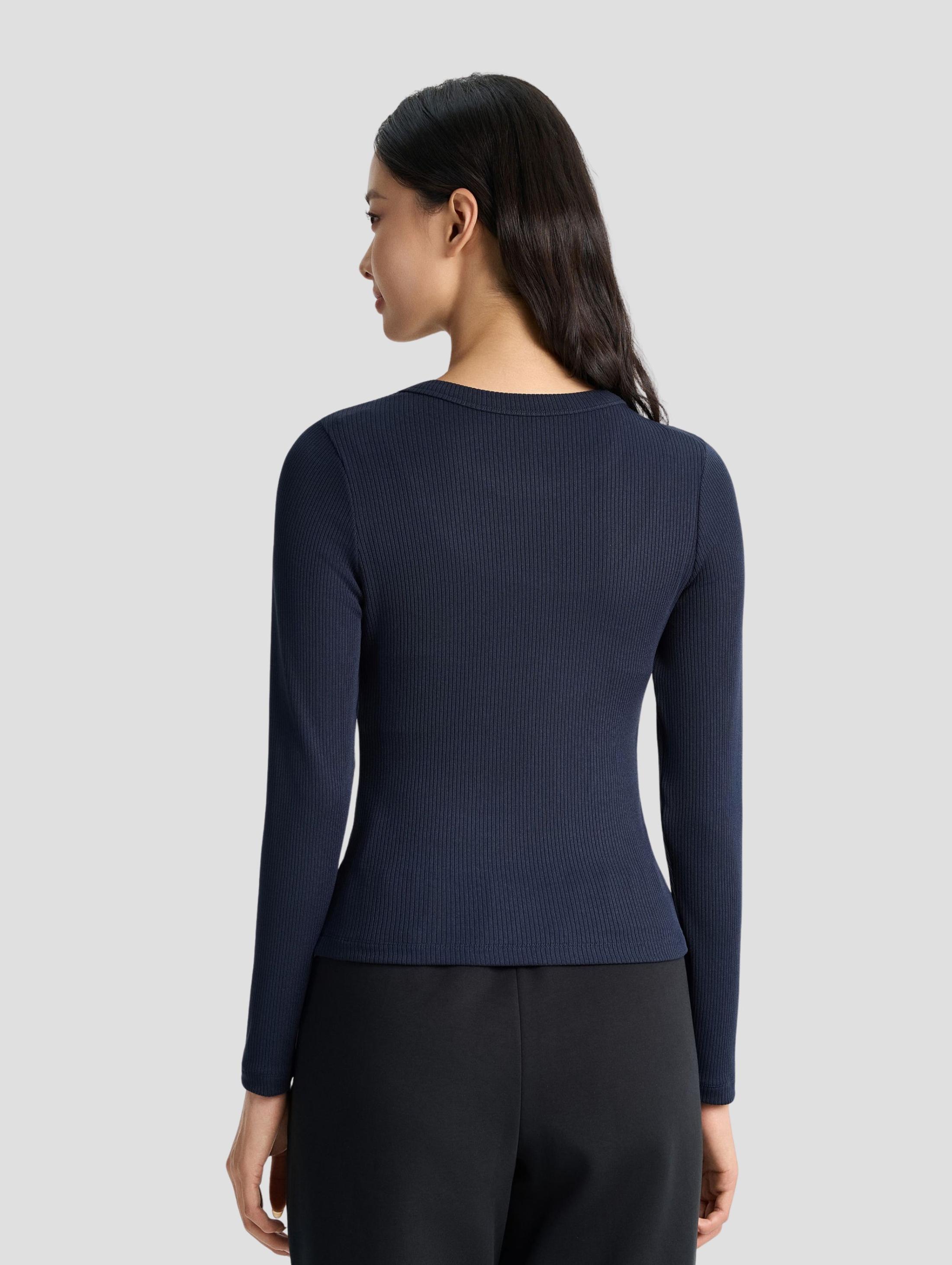Áo dài tay thể thao nữ Comfort ribbed - undefined