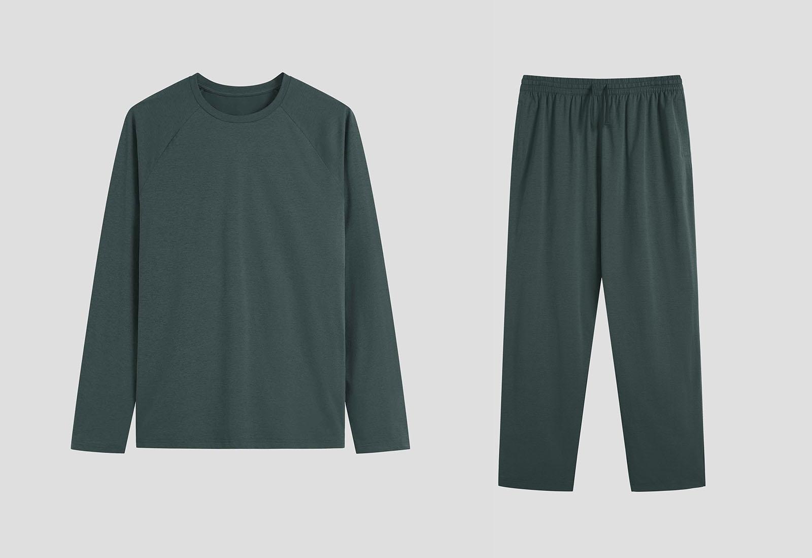 Bộ Mặc Nhà Nam Cotton Feel Dài Tay