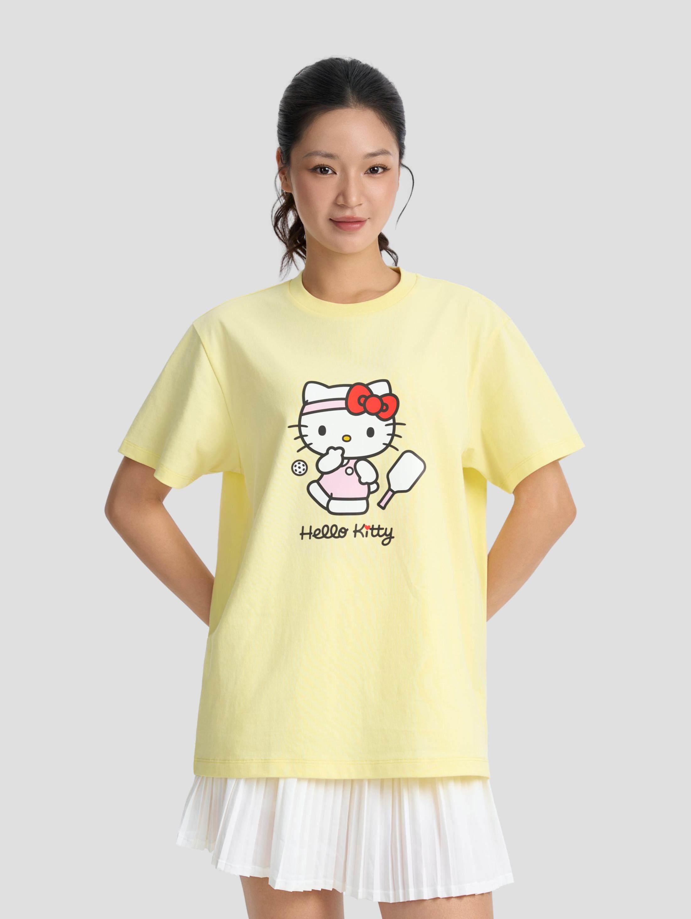 Áo thun cotton Relaxed Fit Kitty is Playing - undefined